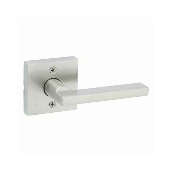 Halifax Lever with Square Rose New Chassis Half Dummy Door Lock Satin Nickel Finish