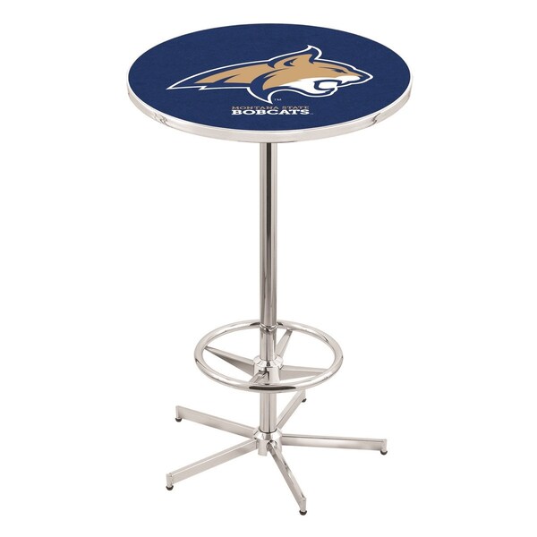 42" Chrome Montana State Pub Table, 36" dia. Top
