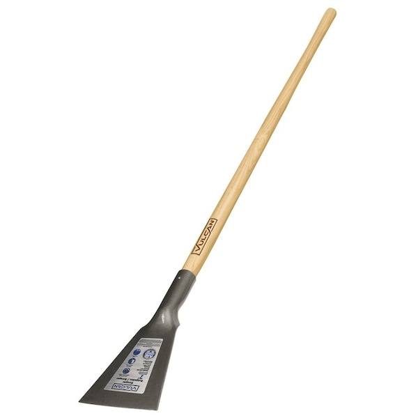 HeavyDuty Sidewalk Scraper, 7 in W Blade, 14 in L Blade, Steel Blade, Wood Handle