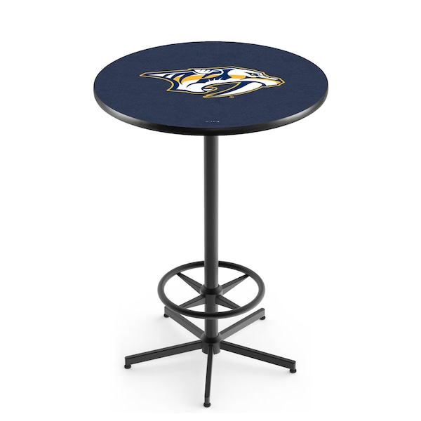 42" Black Nashville Predators Pub Table