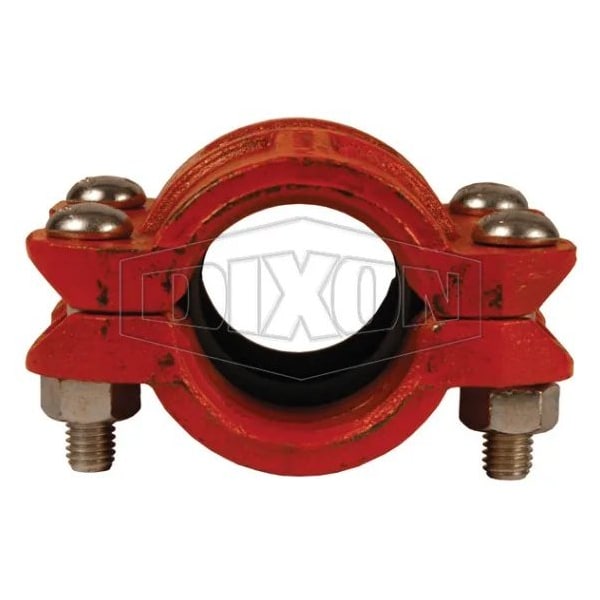 HDPE Pipe Coupling with EPDM Gasket, 3 in Nominal, Ductile Iron