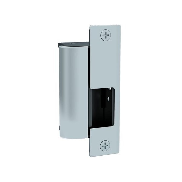 12VDC / 24VDC Electric Strike Body with Latchbolt Strike Monitor Bright Stainless Steel Finish