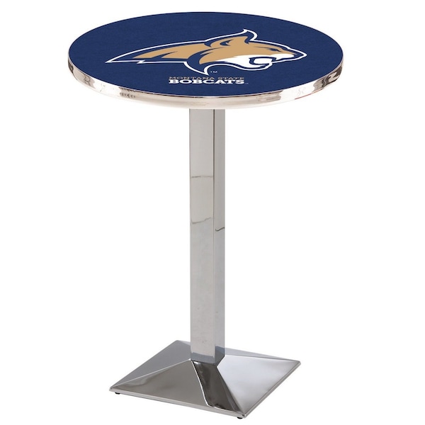 42" Chrome Montana State Pub Table, 36" dia. Top