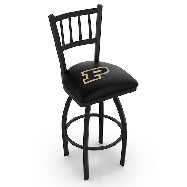 25" Blk Wrinkle Pitt Stationary Counter Stool, Ladder Back