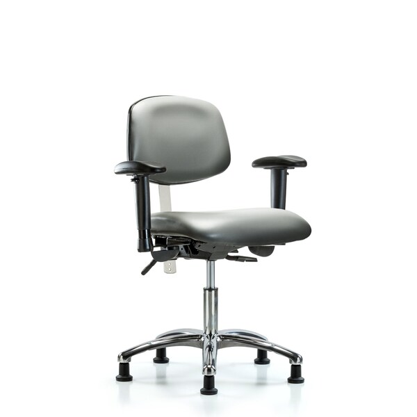 Vinyl Clean Room Chair, Adjustable Arms