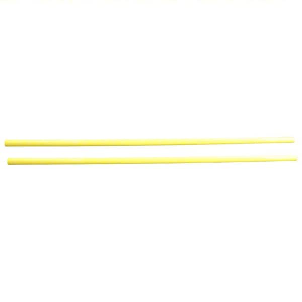 Safety Handrail, Steel, Yellow, 43-5/16" H