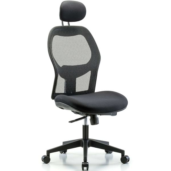 Executive Mesh Chair, Headrest, Casters