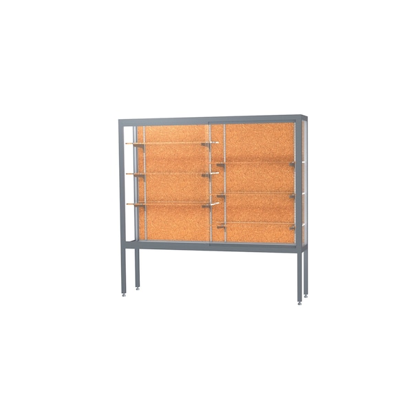 Display Case 72x66x16, Cork, Satin