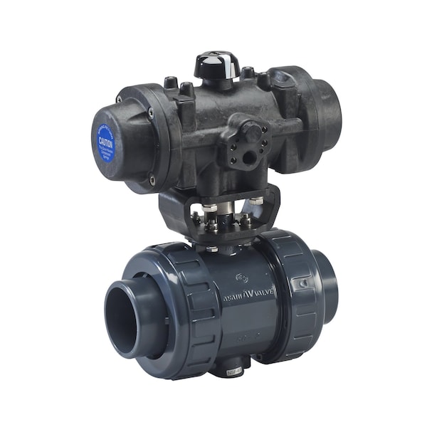 Valve, Pneumatic, 1/2, T-21, PVC/FKM