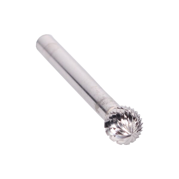 SD-5 1/2" X 7/16" X 6" Long Shank Ball End Carbide Bur 1/4" Shank