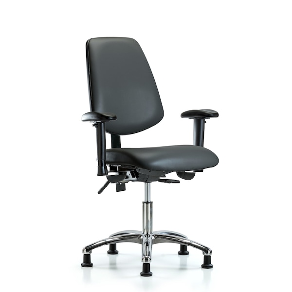 Vinyl Chair, Vinyl, Adjustable Arms