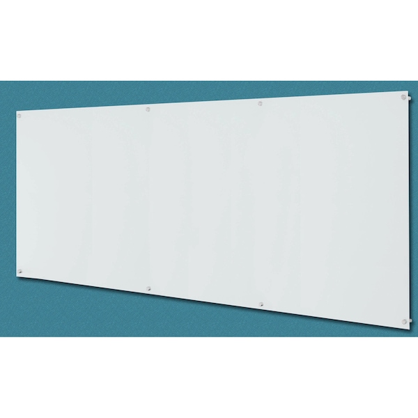 ClearVision Elegant Stand-Off Mounting Glass Markerboards 6mm Magnetic 48"x96"