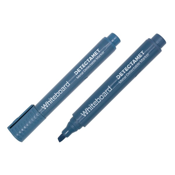 Detectable Dry Erase Marker Set, Round Barrel, PK10