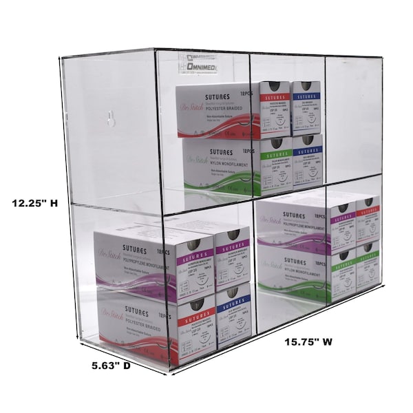 Impact Resistant Wall Mounted Suture Rack (Double Tier)