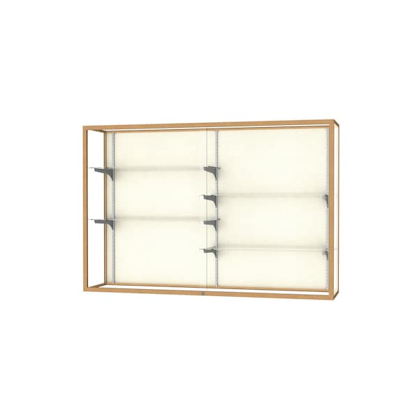 Champion Wall Case Display 72x48x16, Plaque, Champange