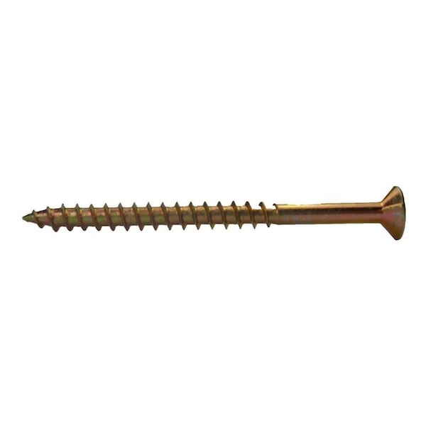 Deck Screw, #6 x 2 in, Flat Head, Phillips Drive