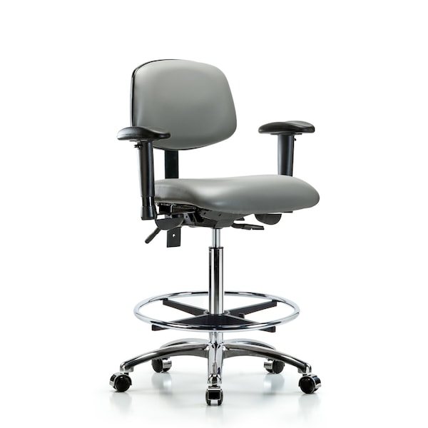 Vinyl Chair, Vinyl, Adjustable Arms