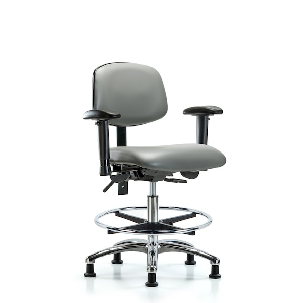 Vinyl Chair, Vinyl, Adjustable Arms