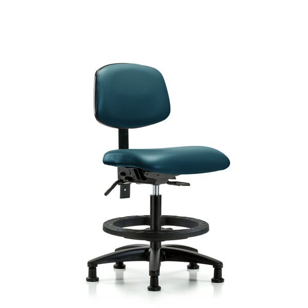 Vinyl Chair, Med Bench, Tilt, Foot Ring, Glides, Royal