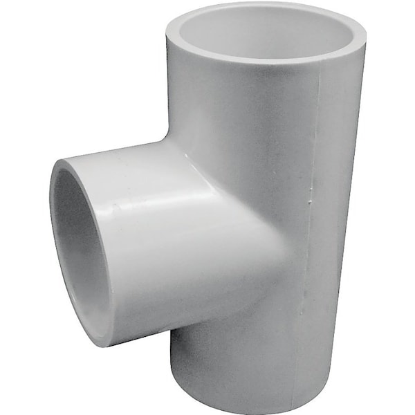 LASCO 401025BC Pipe Tee, 212 in, Slip, PVC, SCH 40 Schedule