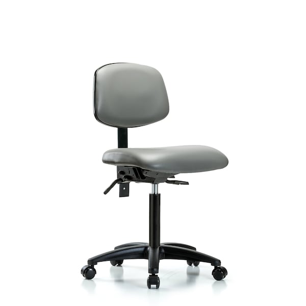 Vinyl Chair, Med Bench, Tilt, Casters, Sterling