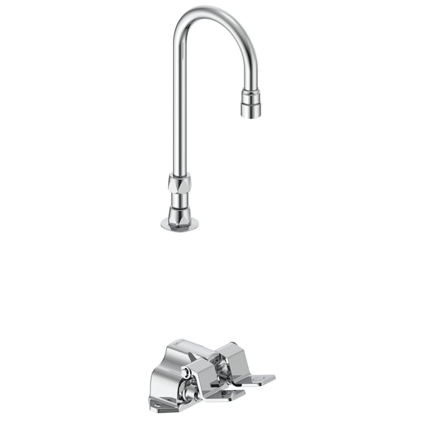 Commercial 54T5: Wallmount Double-Pedal Surgeon's Scrub-up
