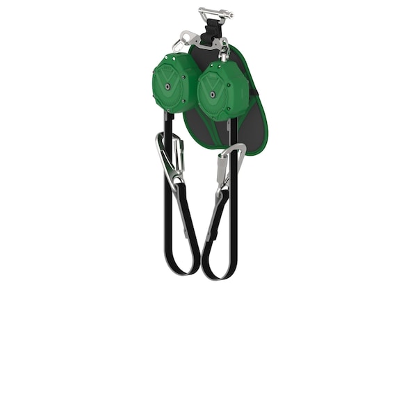 V-SHOCK EDGE, Leading Edge PFL, 6', twin-leg, tie-back, FP5K snaphooks, pin connector (top), OSHA