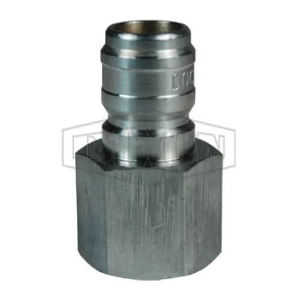 Straight Through Interchange Quick Connect Plug, 1-1/2-11-1/2 Nominal, FNPT, Steel, Domestic