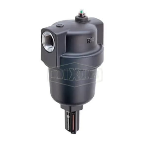 Compact Jumbo Compressed Airline Filter with Automatic Drain and Sight Glass, 2 in Port, 40 micron,