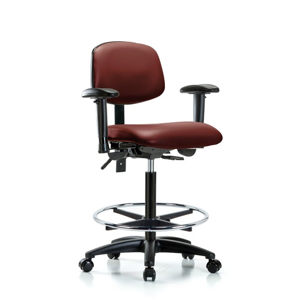 Vinyl Chair, Vinyl, Adjustable Arms