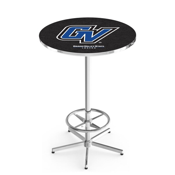 42" Chrome Grand Valley State Pub Table, 36" dia. Top