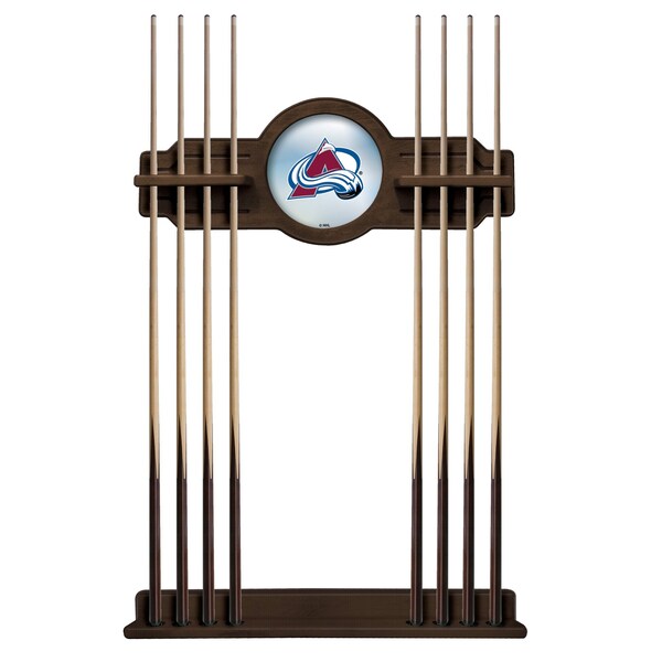 Colorado Avalanche Cue Rack in Chardonnay Finish