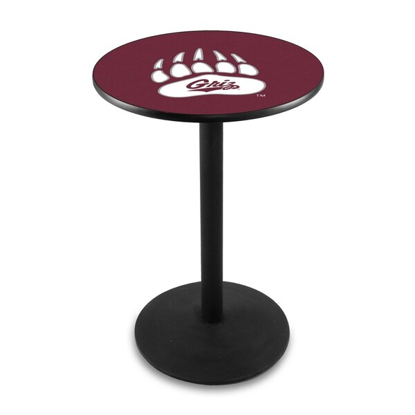 42" Blk Wrinkle Montana Pub Table, 36" dia. Top
