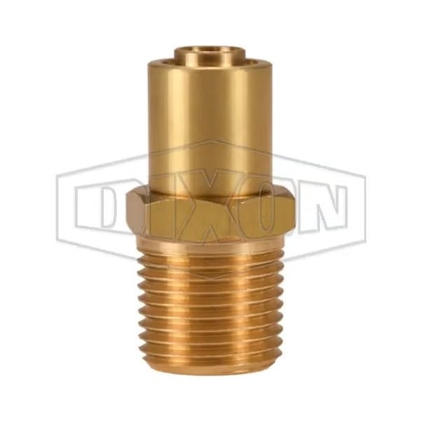 Nominal Rigid Hose-to-Pipe Fitting with Crimp Collar, Adapter, Dash 20Z x 1-1/4 in, Hose x MNPT, Bra