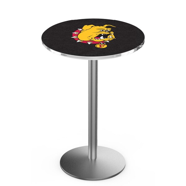 42" Stainless Steel Ferris State Pub Table, 36" dia. Top