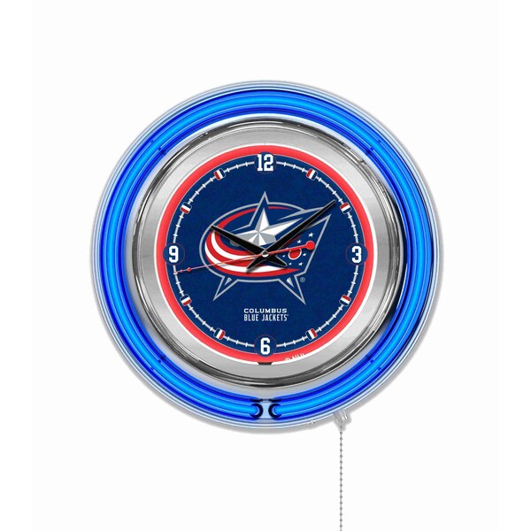 Columbus Blue Jackets Double Neon 15" Clock, NHL