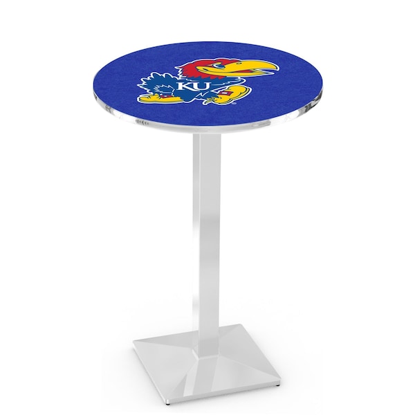36" Chrome Kansas Pub Table, 36" dia. Top