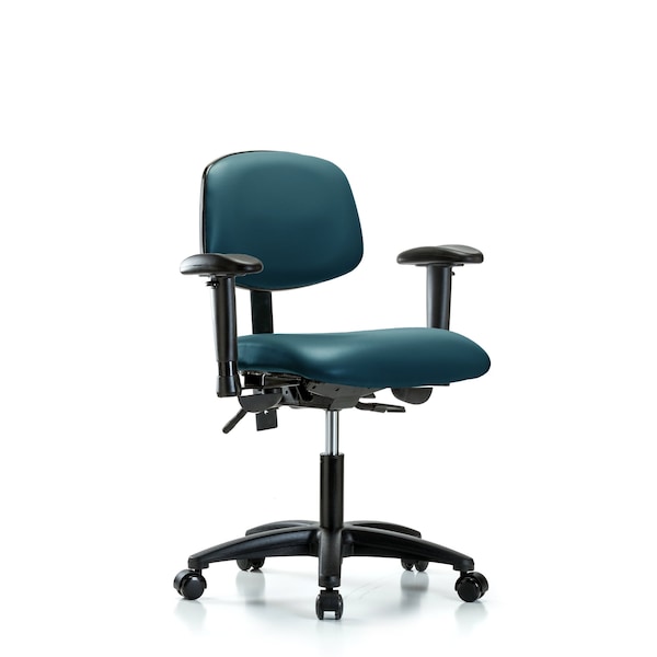 Vinyl Chair, Vinyl, Adjustable Arms