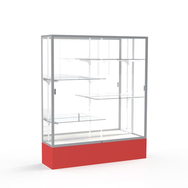 Spirit Floor Display Case 60x72x16, Mirror, Satin