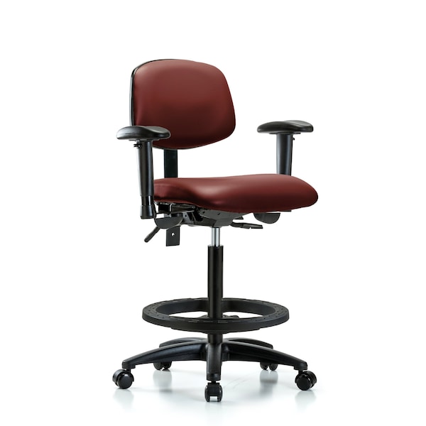 Vinyl Chair, Vinyl, Adjustable Arms