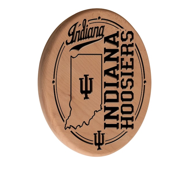 Indiana University 13" Laser Engraved Solid Wood Sign