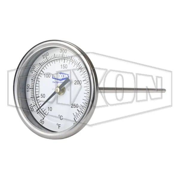 Model 30 Thermometer, 50 to 500DegF, 1 % Accuracy, 1/2 in MNPT Connection