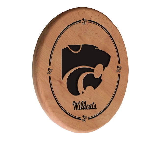 Kansas State University 13" Laser Engraved Solid Wood Sign