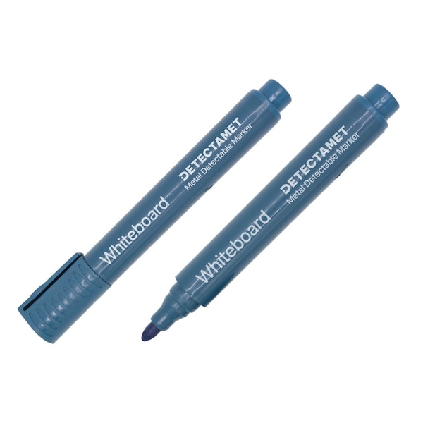 Detectable Dry Erase Marker Set, Round Barrel, PK10