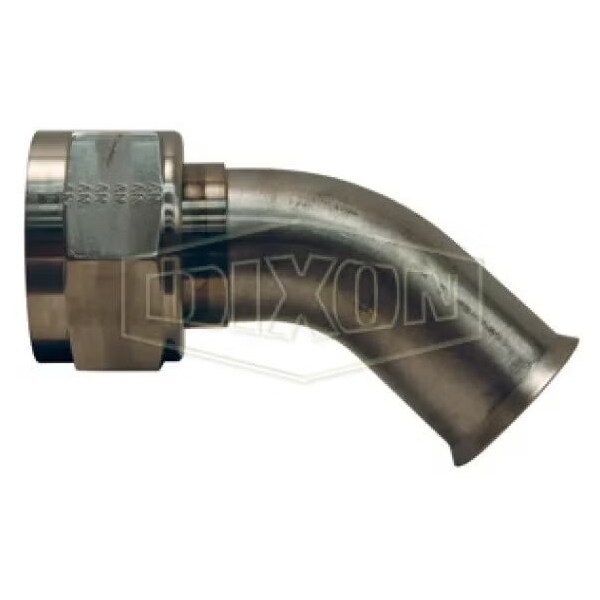 45Deg Hose Elbow, 1-1/16-12 x 3/4 in, 37Deg Female SAE/JIC x Weld