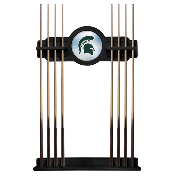 Michigan State Cue Rack in Black Finish
