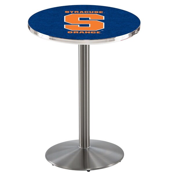 42" Stainless Steel Syracuse Pub Table, 36" dia. Top
