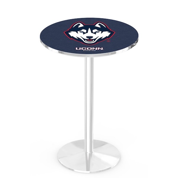 42" Chrome Connecticut Pub Table, 36" dia. Top