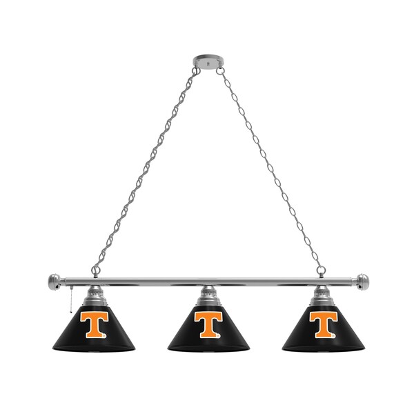 Tennessee 3 Shade Billiard Light, Chrome Fixture