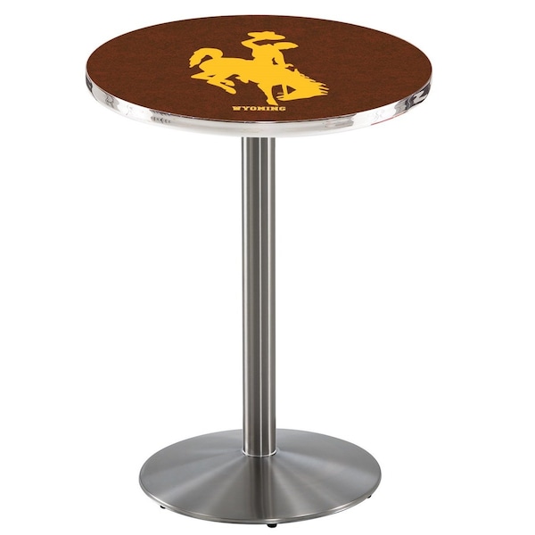 36" Stainless Steel Wyoming Pub Table, 36" dia. Top